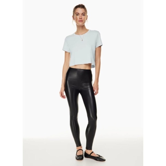 Wilfred Free Daria Pant High-waisted Vegan Leather leggings - Picture 1 of 5